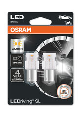 Osram oranssit LED-lamput, PY21W, 7507DYP-02B hinta ja tiedot | Polttimot | hobbyhall.fi