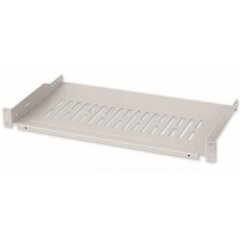 Hylly Intellinet 1U 255 mm 19", 2 kiinnityskohtaa, rei'itetty, harmaa hinta ja tiedot | Koteloiden lisätarvikkeet | hobbyhall.fi