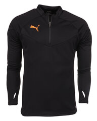 Miesten neulepusero Puma individualFinal 1/4 Zip Training 657950 45, musta hinta ja tiedot | Miesten puserot ja hupparit | hobbyhall.fi