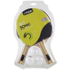 Pöytätennissetti Stiga, 2 kpl, musta hinta ja tiedot | Pingismailat | hobbyhall.fi