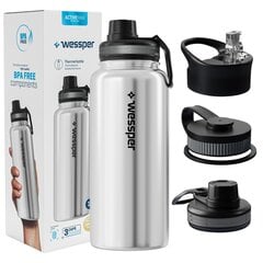 Drinkker Wessper ActiveMax Steeline, 1000ml hinta ja tiedot | Juomapullot | hobbyhall.fi