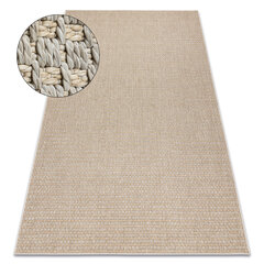 Matto ORIGI 3561 harmaa - litteä SISAL - beige hinta ja tiedot | Isot matot | hobbyhall.fi