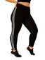 Raidalliset leggingit treenaukseen, Electronics LV-120379, musta, 1 kpl hinta ja tiedot | Naisten urheiluvaatteet | hobbyhall.fi