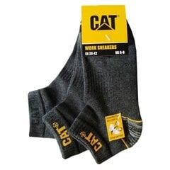 Miesten lyhyet työsukat CAT ZCM0570 harmaa 39/42 3pr hinta ja tiedot | Työvaatteet | hobbyhall.fi