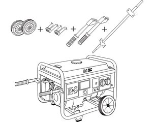 Kuljetussetti Könner & Söhnen" KS 10 KIT hinta ja tiedot | Puutarhatyökalujen tarvikkeet | hobbyhall.fi