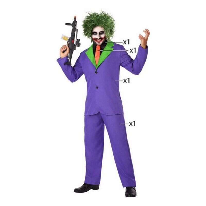 Puku aikuisille Joker Pajacas hinta ja tiedot | Naamiaisasut | hobbyhall.fi