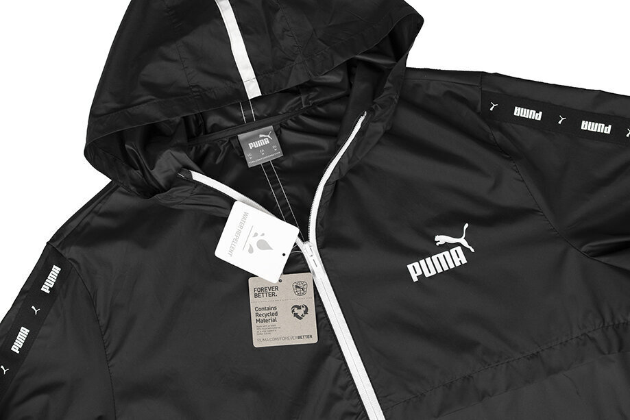 Puma miesten takki Ess+Tape Windbreaker 847477 01, musta hinta ja tiedot | Miesten ulkoilutakit | hobbyhall.fi