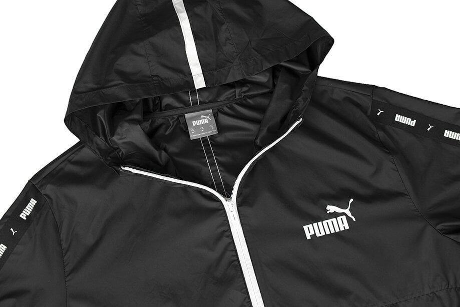 Puma miesten takki Ess+Tape Windbreaker 847477 01, musta hinta ja tiedot | Miesten ulkoilutakit | hobbyhall.fi