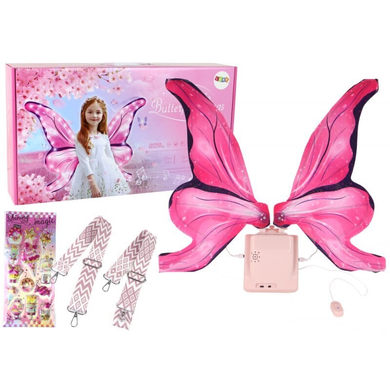 Fairy Butterfly Wings, LED, Set hinta ja tiedot | Naamiaisasut | hobbyhall.fi