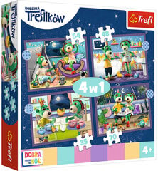 trefl treflik family 4in1 palapelisarja hinta ja tiedot | Palapelit | hobbyhall.fi