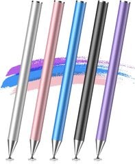 Mixoo Disc Stylus Pen - Tarkkuuskynät tableteille [5 kpl]. hinta ja tiedot | Tablettien lisätarvikkeet | hobbyhall.fi