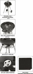 Hiiligrilli Lund Grill Org., 54 cm, musta hinta ja tiedot | Grillit | hobbyhall.fi