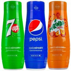 Sodastream Pepsi Mirnda 7UP hinta ja tiedot | Hiilihapotuslaitteet | hobbyhall.fi