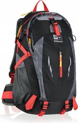 Turistireppu Hi Mountain Terra AB1069, 35 l, musta punainen hinta ja tiedot | Urheilukassit ja reput | hobbyhall.fi