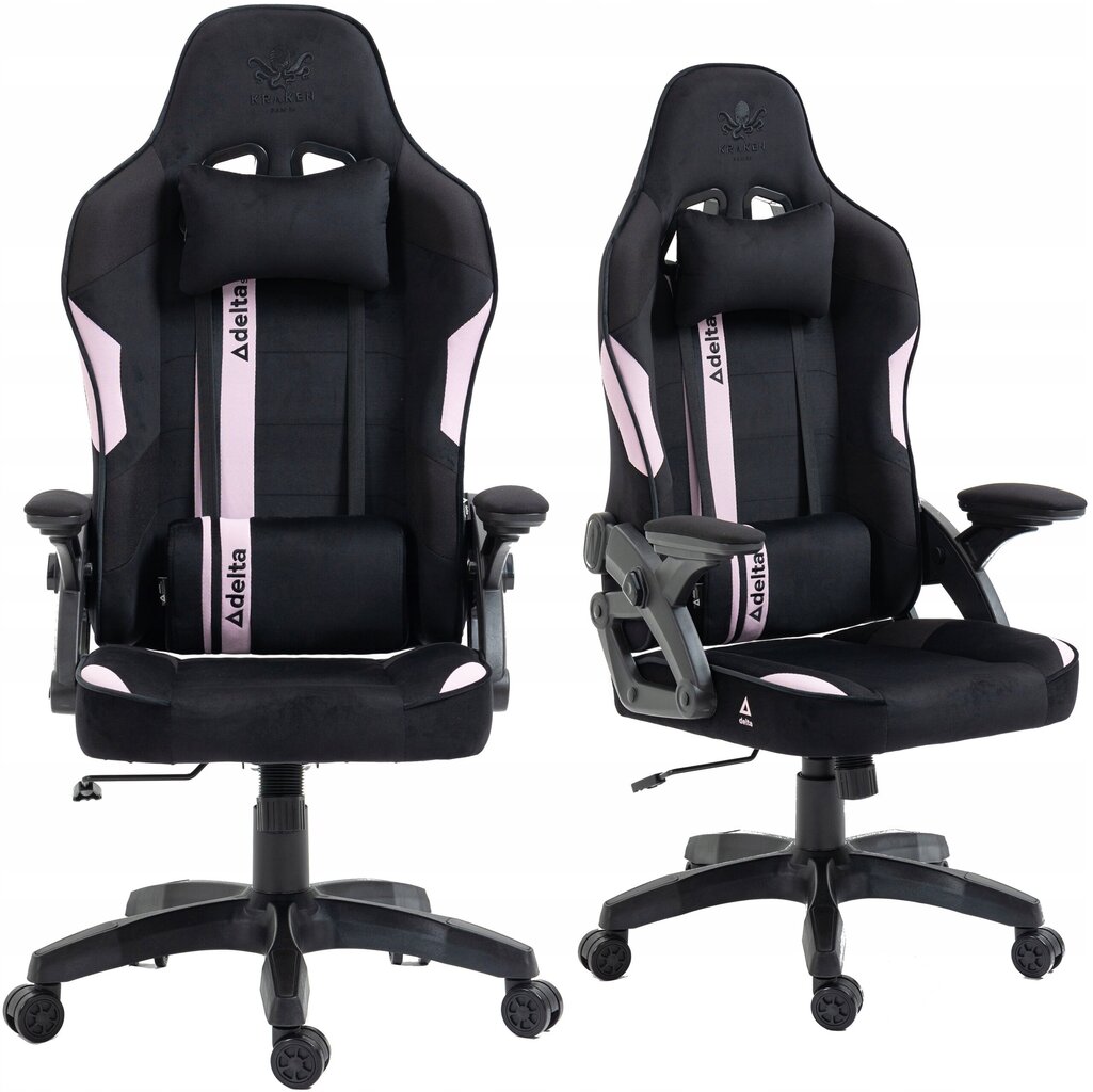 Pelituoli Kraken Chairs, musta/vaaleanpunainen hinta ja tiedot | Toimistotuolit | hobbyhall.fi