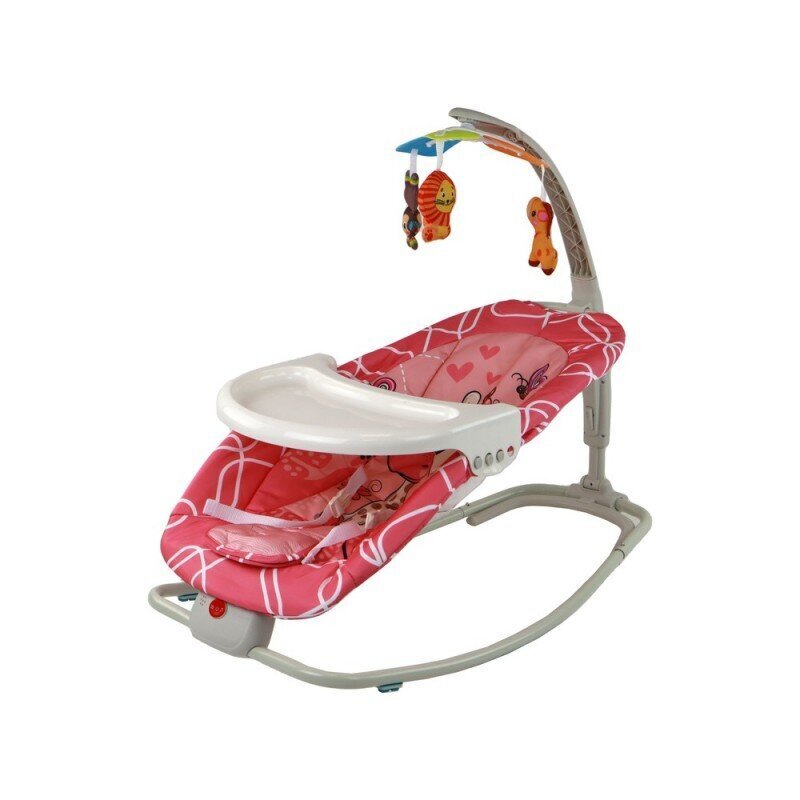 Keinutuoli Lean Toys Bouncer Rocker 2in1 hinta ja tiedot | Sitterit | hobbyhall.fi