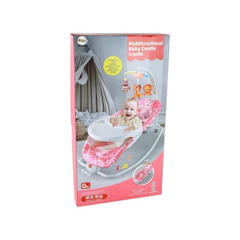 Keinutuoli Lean Toys Bouncer Rocker 2in1 hinta ja tiedot | Sitterit | hobbyhall.fi