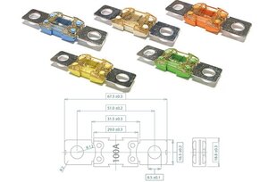 Suojaus Megaval 150A hinta ja tiedot | Lisätarvikkeet autoiluun | hobbyhall.fi