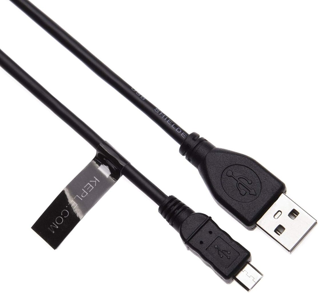 Keple Micro USB-latauskaapeli, nopea, musta, 50 cm hinta ja tiedot | Kaapelit ja adapterit | hobbyhall.fi