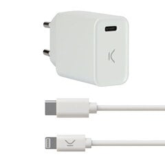 Ksix 20W USB-C hinta ja tiedot | Puhelimen laturit | hobbyhall.fi