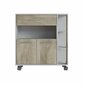 Keittiövaunu ABS Oak (80 x 39 x 87 cm) hinta ja tiedot | Ruokapöydät | hobbyhall.fi