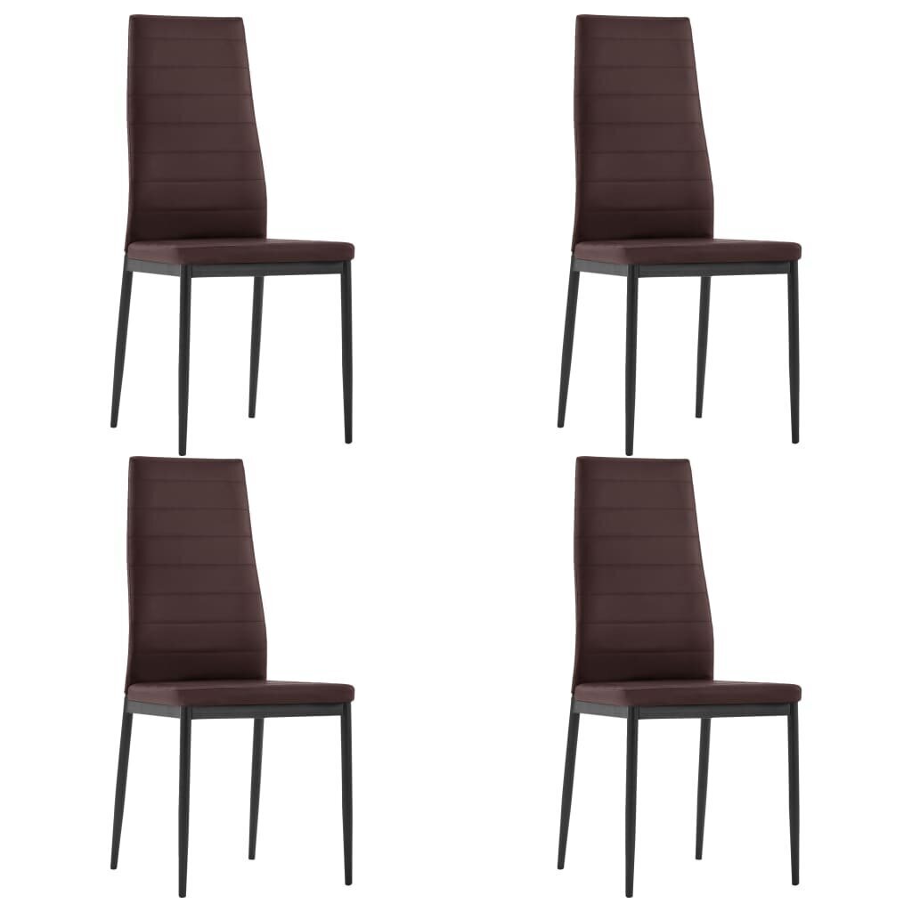 Ruokailuhuoneen kalustesarja, Vida XL, 105x60x74, ruskea hinta ja tiedot | Ruokailuryhmät | hobbyhall.fi