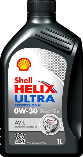 Moottoriöljy SHELL 1L Helix Ultra Pro AV-L 0W30 VAG