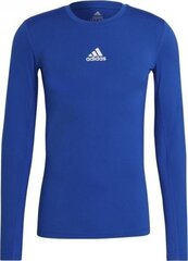 T-paita Adidas Techfit Ls Top, sininen hinta ja tiedot | Jalkapallovaatteet ja -varusteet | hobbyhall.fi