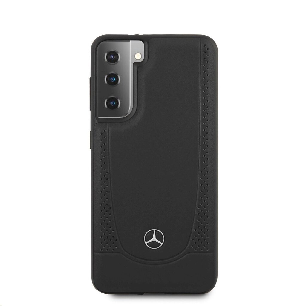 MEHCS21SARMBK Mercedes Nahkainen kaupunkikuori Samsung Galaxy S21:lle, musta hinta ja tiedot | Puhelimen kuoret ja kotelot | hobbyhall.fi