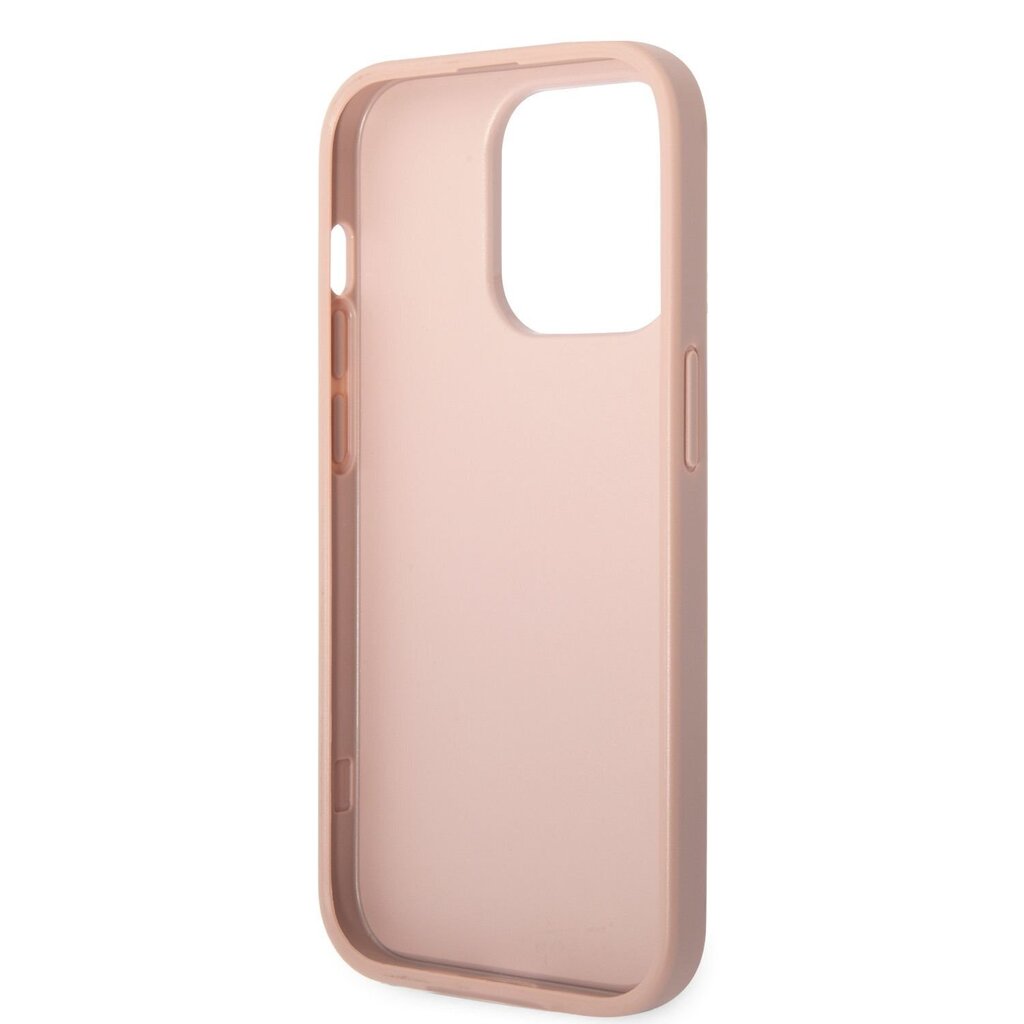 Guess PU Leather Saffiano Suojakuori iPhone 14 Pro Maxille, pinkki hinta ja tiedot | Puhelimen kuoret ja kotelot | hobbyhall.fi