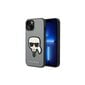 Karl Lagerfeld iPhone 14 6.1" KLHCP14SSAPKHG hopea PU Saffiano Karl Head Patchilla hinta ja tiedot | Puhelimen kuoret ja kotelot | hobbyhall.fi