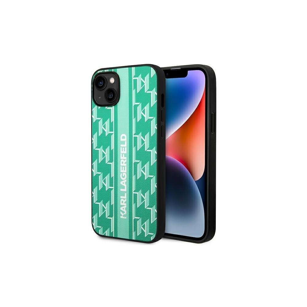 Karl Lagefeld iPhone 14 Plus 6,7" KLHCP14MPGKLSKN vihreä hinta ja tiedot | Puhelimen kuoret ja kotelot | hobbyhall.fi