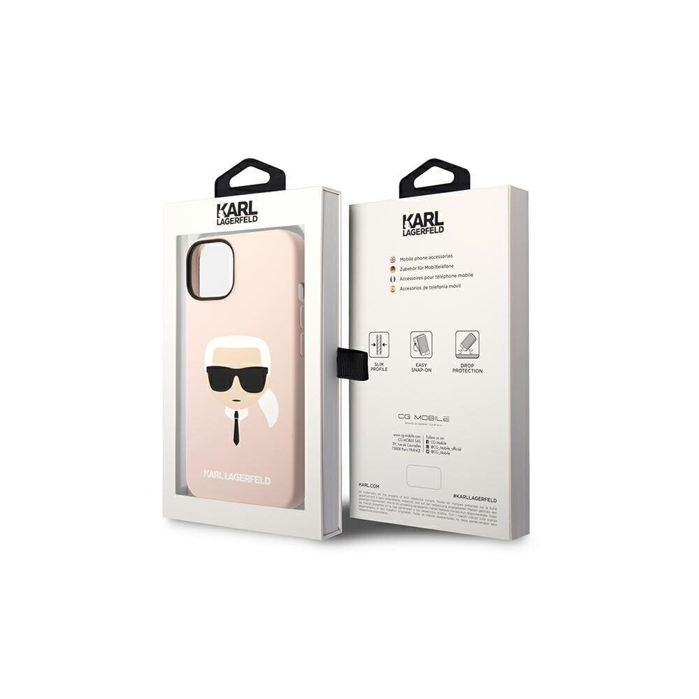 Karl Lagerfeld iPhone 14 6.1" KLHMP14SSLKHLP vaalea ruusu Karl's Head Magsafe hinta ja tiedot | Puhelimen kuoret ja kotelot | hobbyhall.fi