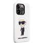 Karl Lagerfeld nestemäinen silikoni Ikonik NFT iPhone 14 Pro valkoinen hinta ja tiedot | Puhelimen kuoret ja kotelot | hobbyhall.fi