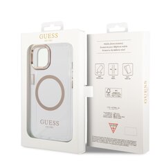 Guess Transparent MagSafe -yhteensopiva kotelo iPhone 14 Plus -puhelimelle, kulta hinta ja tiedot | Puhelimen kuoret ja kotelot | hobbyhall.fi