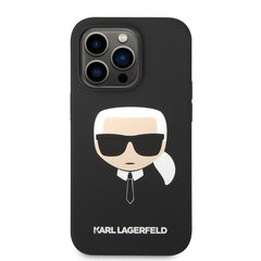 Karl Lagerfeld MagSafe -yhteensopiva kotelo iPhone 14 Pro Maxille, musta hinta ja tiedot | Puhelimen kuoret ja kotelot | hobbyhall.fi