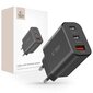 Tech-Protect NC30W verkkolaturi 2x USB-C PD 30W | USB-A QC 3.0 - musta hinta ja tiedot | Puhelimen kuoret ja kotelot | hobbyhall.fi