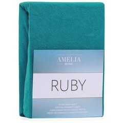 AmeliaHome Ruby -muotoonommeltu lakana, turkoosi hinta ja tiedot | Lakanat | hobbyhall.fi