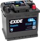 Exide Classic 44Ah360A 207x175x190-+ hinta ja tiedot | Paristot | hobbyhall.fi