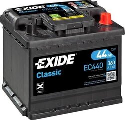 Exide Classic 44Ah360A 207x175x190-+ hinta ja tiedot | Paristot | hobbyhall.fi