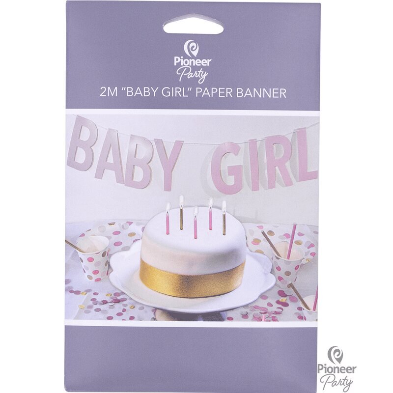 Banner Baby Girl penkki hinta ja tiedot | Juhlakoristeet | hobbyhall.fi