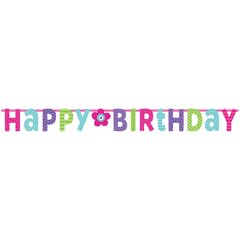 Banner Birthday Pink & Taal hinta ja tiedot | Juhlakoristeet | hobbyhall.fi