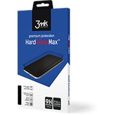 LCD-suojalasi 3MK Hard Glass Max Apple iPhone XS Max/11 Pro Max musta hinta ja tiedot | Näytönsuojakalvot ja -lasit | hobbyhall.fi