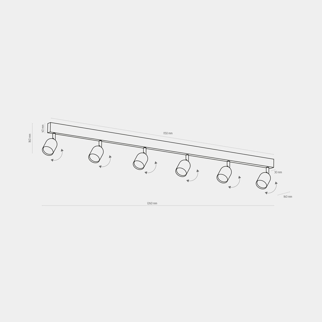 Kattovalaisin TK Lighting Top 1026. hinta ja tiedot | Kattovalaisimet | hobbyhall.fi