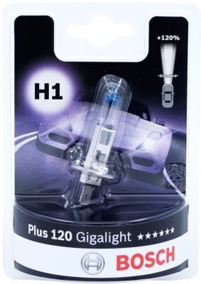 Bosch H1 12V 55W Gigalight Plus 120% 1kpl hinta ja tiedot | Polttimot | hobbyhall.fi