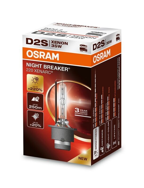 D2S Xenarc Night Breaker Laser +220% 1kpl hinta ja tiedot | Polttimot | hobbyhall.fi