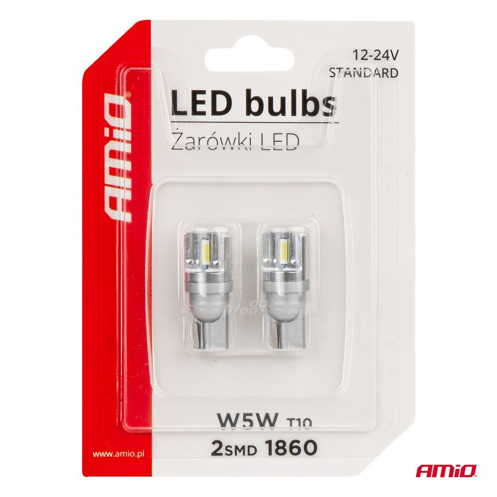 LED-lamput canbus T10 W5W 3*1860 SMD valkoinen 12/24V hinta ja tiedot | Polttimot | hobbyhall.fi