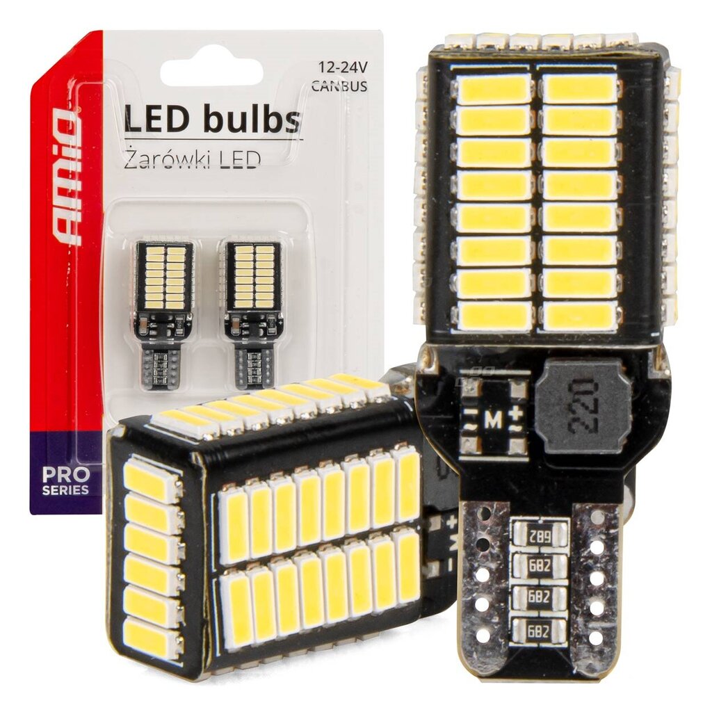 LED-lamput canbus T15e W16W 54*4014 SMD valkoinen 12/24V hinta ja tiedot | Polttimot | hobbyhall.fi