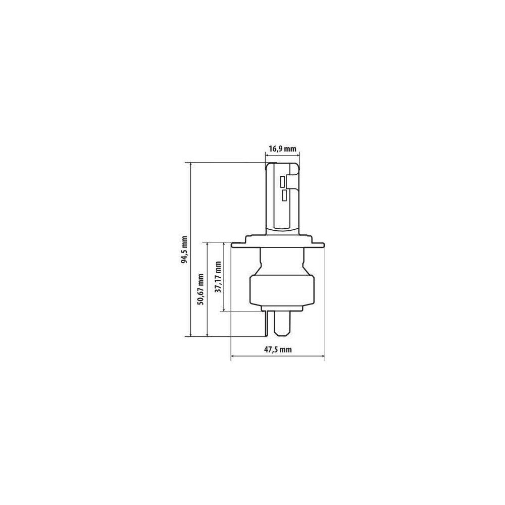 Halo Led H4 15W P43t 1 kpl hinta ja tiedot | Polttimot | hobbyhall.fi