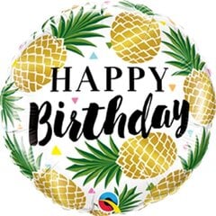 BDay Golden Pineapples Balloon hinta ja tiedot | Ilmapallot | hobbyhall.fi